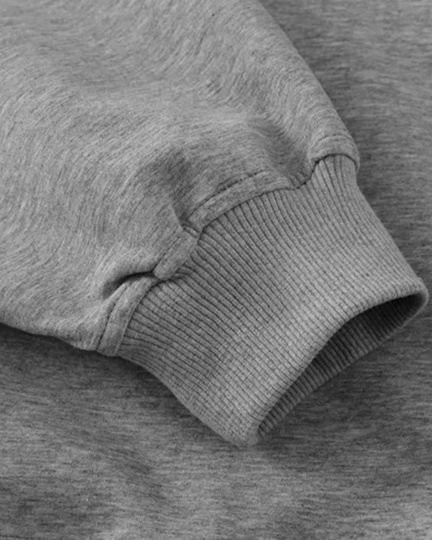 Retro Split Collar Sweatshirt N0878