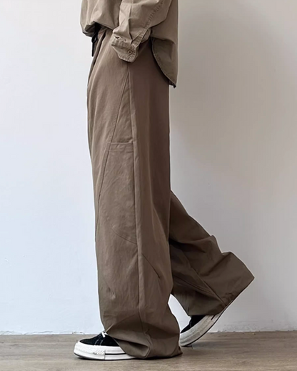 Retro Wide-Leg Casual Pants N0881