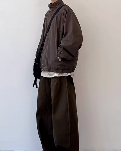 Retro Casual Workwear Jacket N0886