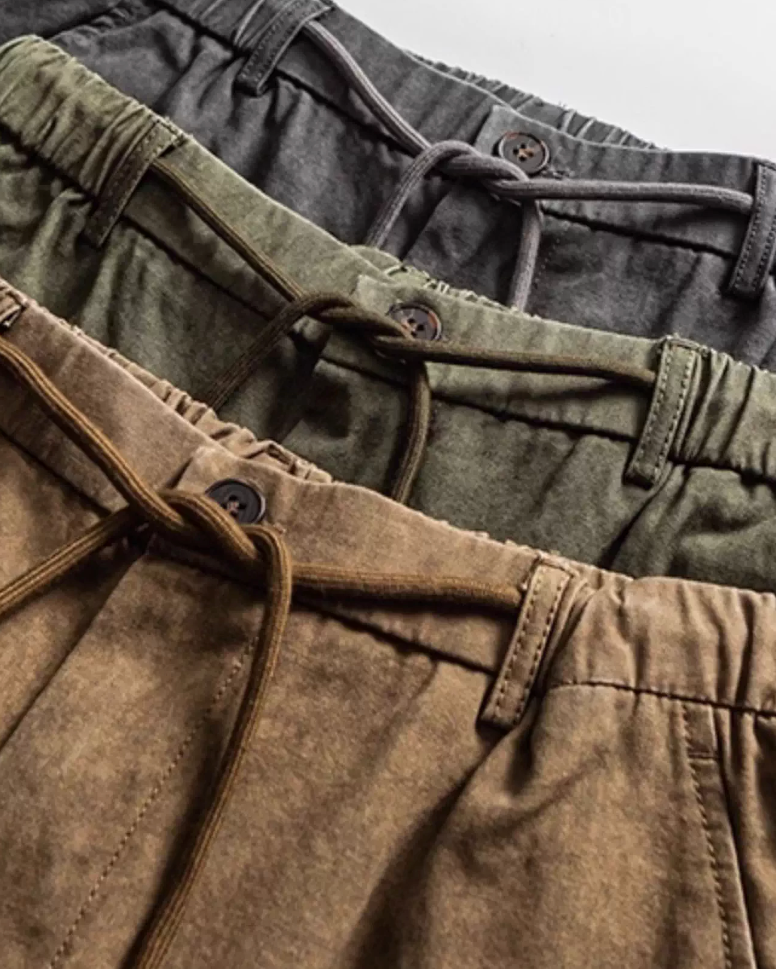 Retro Wide-Legged Work Pants N0887