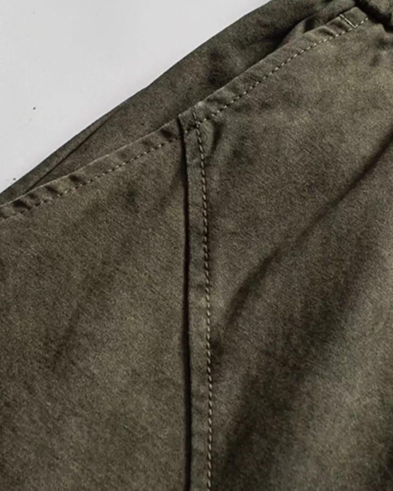 Retro Wide-Legged Work Pants N0887