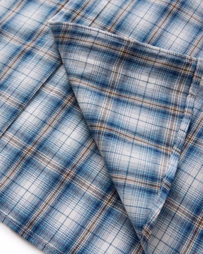 Retro Plaid Casual Shirt N0890