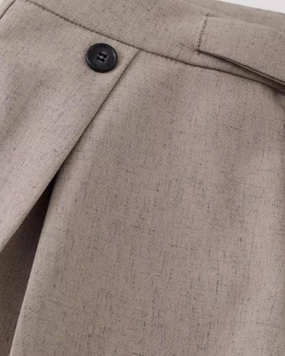 Wide Silhouette Tuck Pants N0896