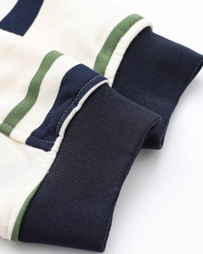 Border Line Loose Fit Long Sleeve T-shirt N0903