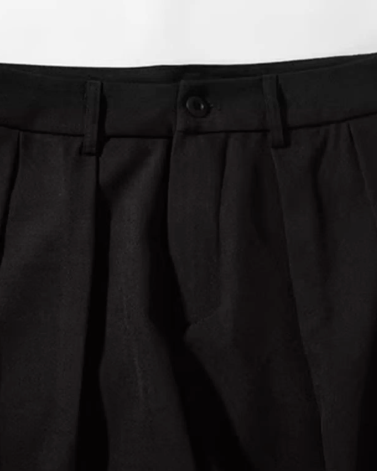 Deep Tuck Wide Pants N0902
