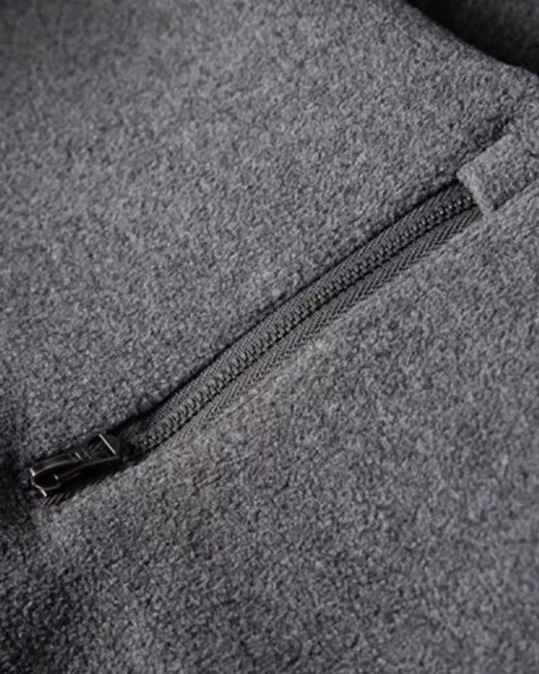 Simple Zip Pullover Long Sleeve Sweatshirt N0909