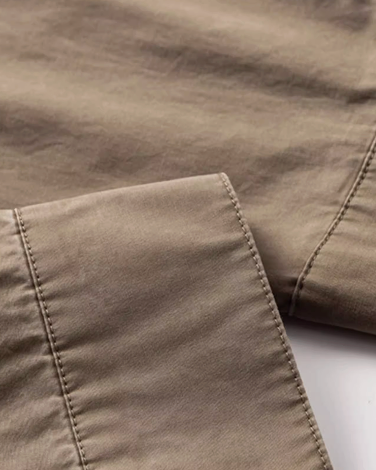 Straight Silhouette Casual Style Long Sleeve Shirt N0912