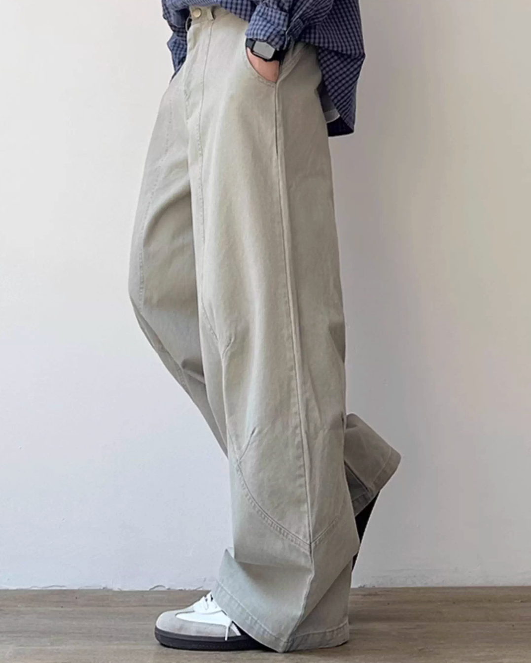 Volume Wide Silhouette Pants N0915