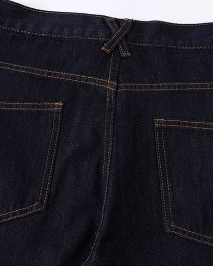 Dark Indigo Wide Denim Pants N0925