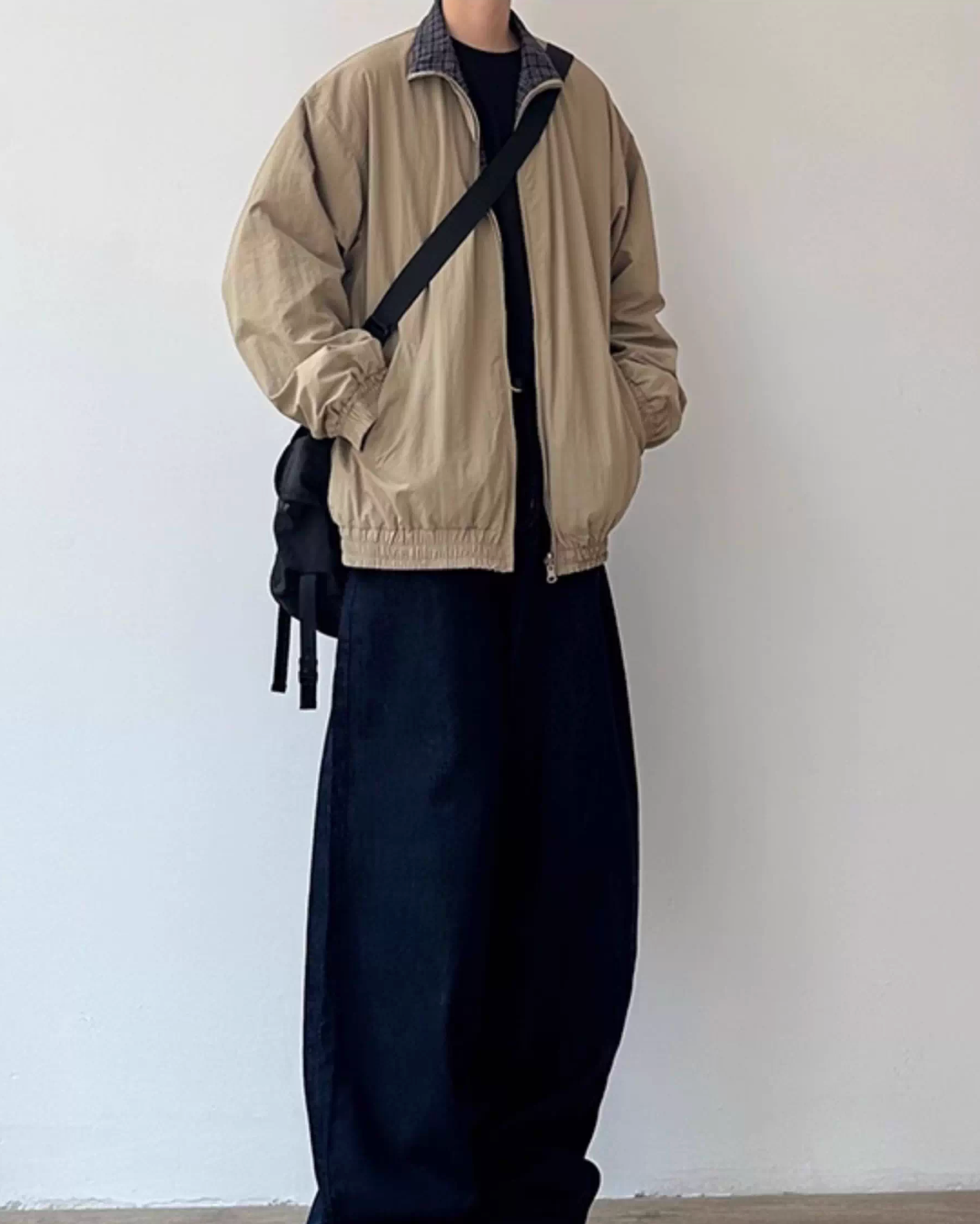 Reversible Check Stand Collar Jacket N0926