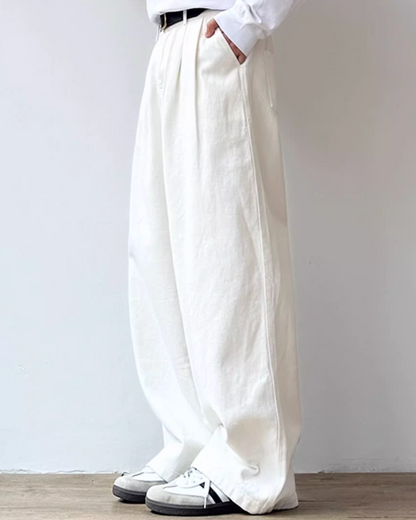Relaxed Silhouette Tuck Wide Pants N0924