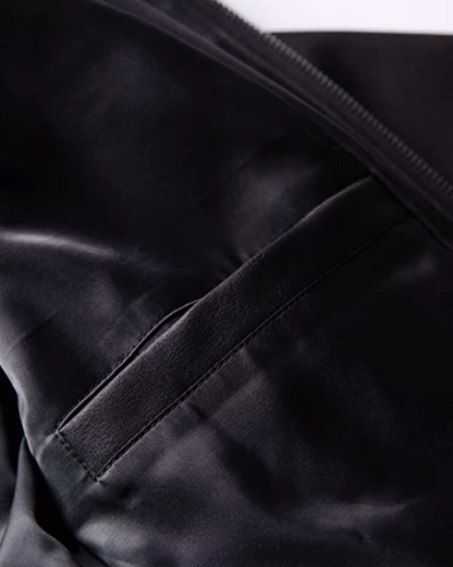 Minimal Silhouette Zip Jacket N0920