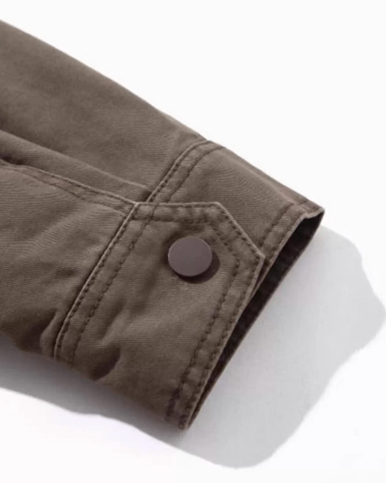 Dark Color Contrast Jacket N0928