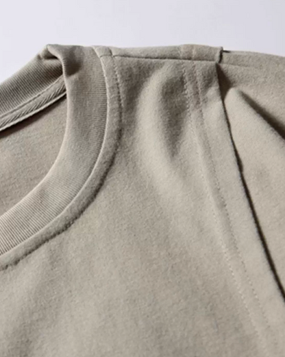 Layered Sleeve Over T-shirt N0931