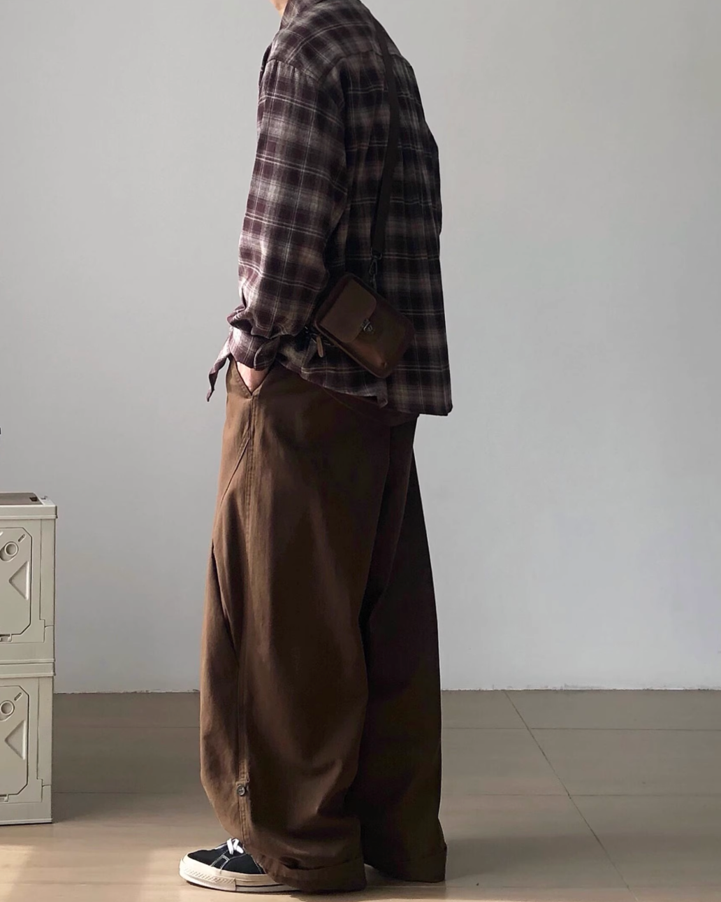 Check Oversized Shirt N0936