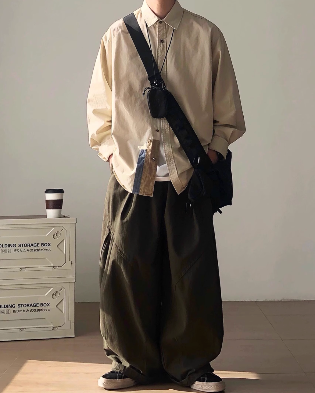 Relaxed Drape Silhouette Shirt N0938