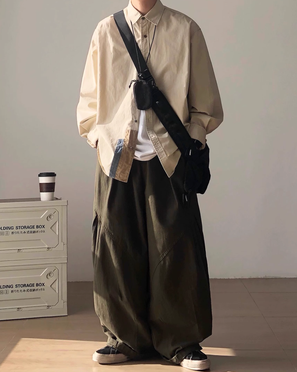 Relaxed Drape Silhouette Shirt N0938