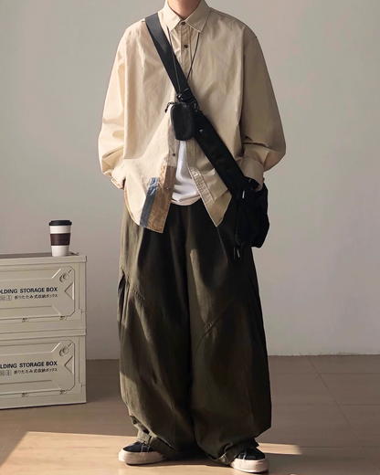 Relaxed Drape Silhouette Shirt N0938