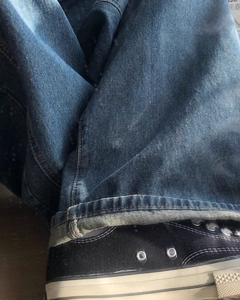 Vintage Wash Balloon Denim Pants N0941