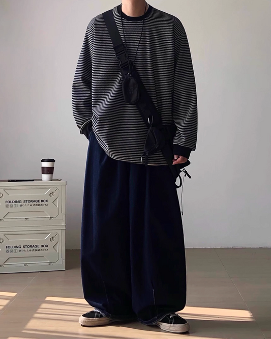 Border Relax Long Sleeve T-shirt N0943