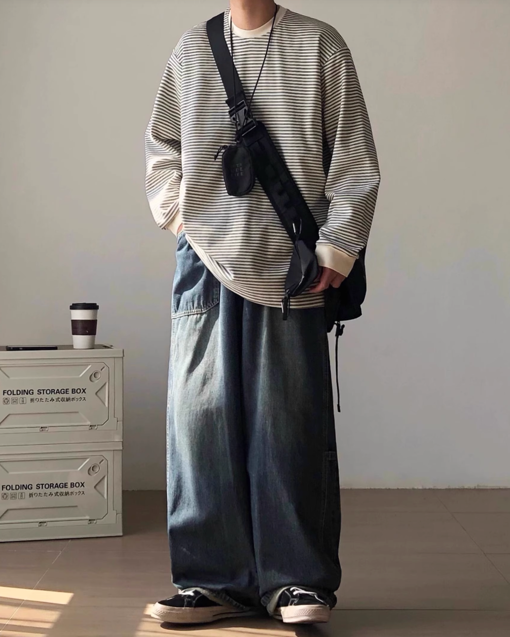 Border Relax Long Sleeve T-shirt N0943