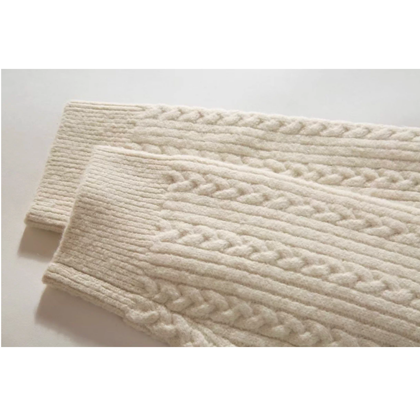 Cable Pattern Relax Fit Knit Sweater N0980