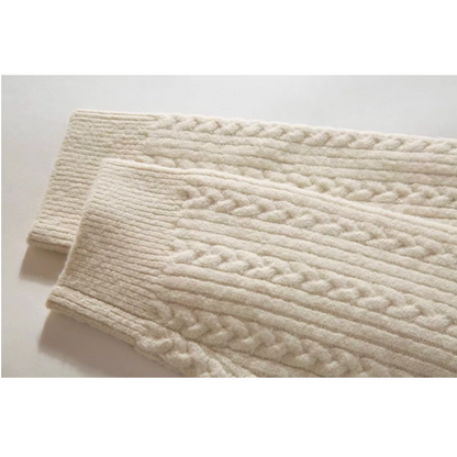 Cable Pattern Relax Fit Knit Sweater N0980