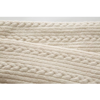 Cable Pattern Relax Fit Knit Sweater N0980