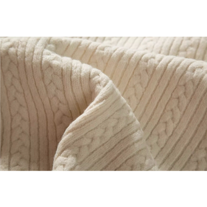 Cable Pattern Relax Fit Knit Sweater N0980