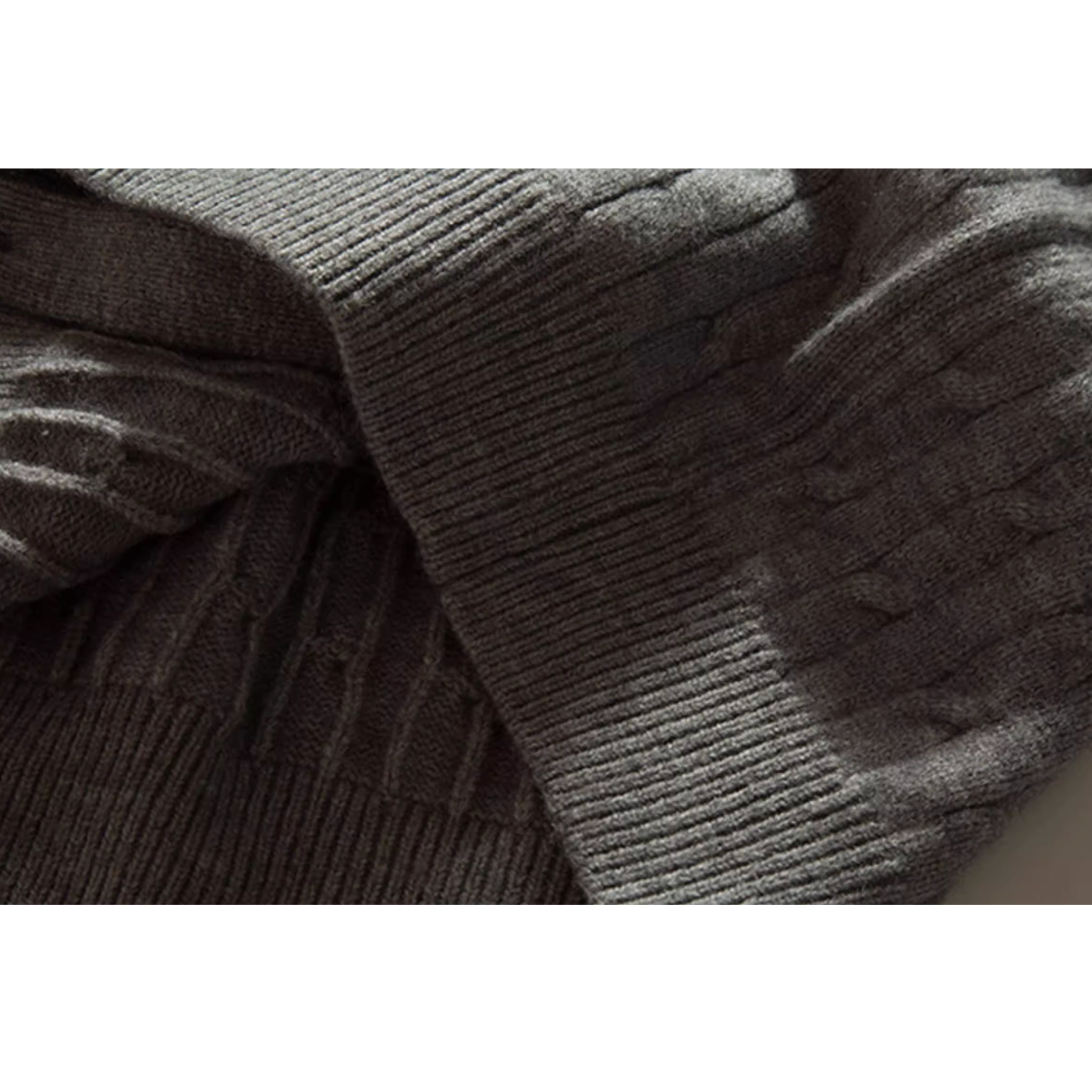 Cable Line oversized Silhouette Cardigan N0987