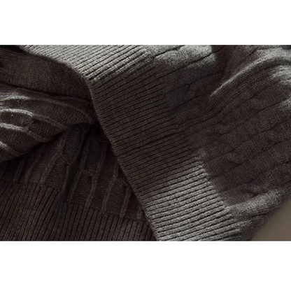 Cable Line oversized Silhouette Cardigan N0987