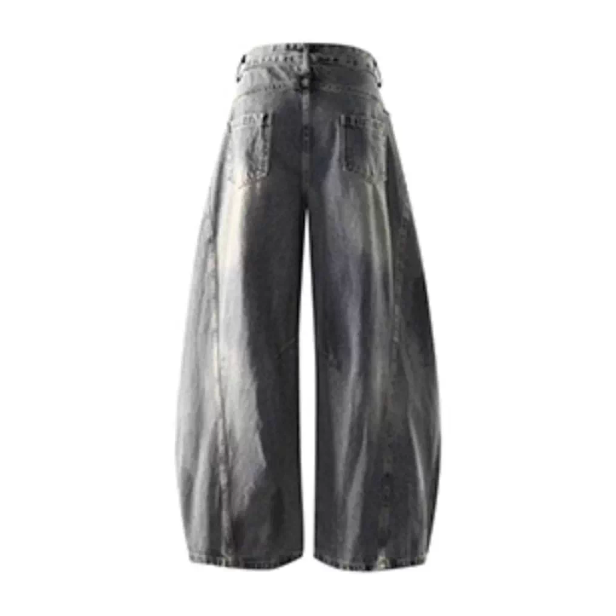 Volume Curve Loose Denim Pants N0994