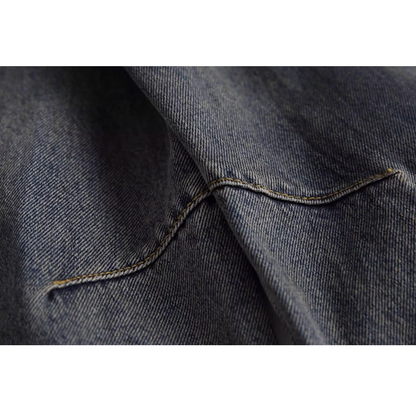 Volume Curve Loose Denim Pants N0994