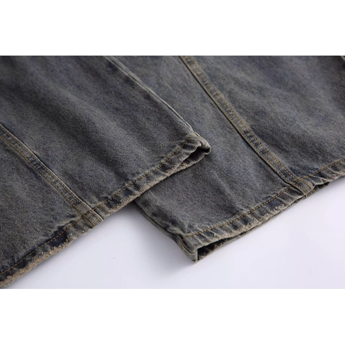 Volume Curve Loose Denim Pants N0994