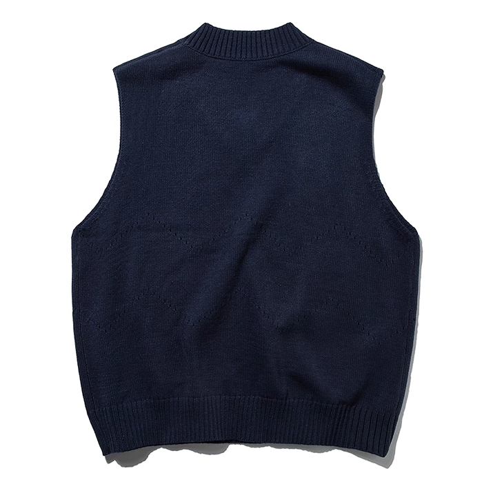Classic Style Layered Knit Vest N1001