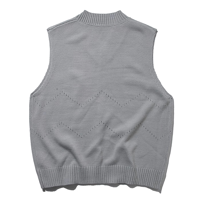 Classic Style Layered Knit Vest N1001