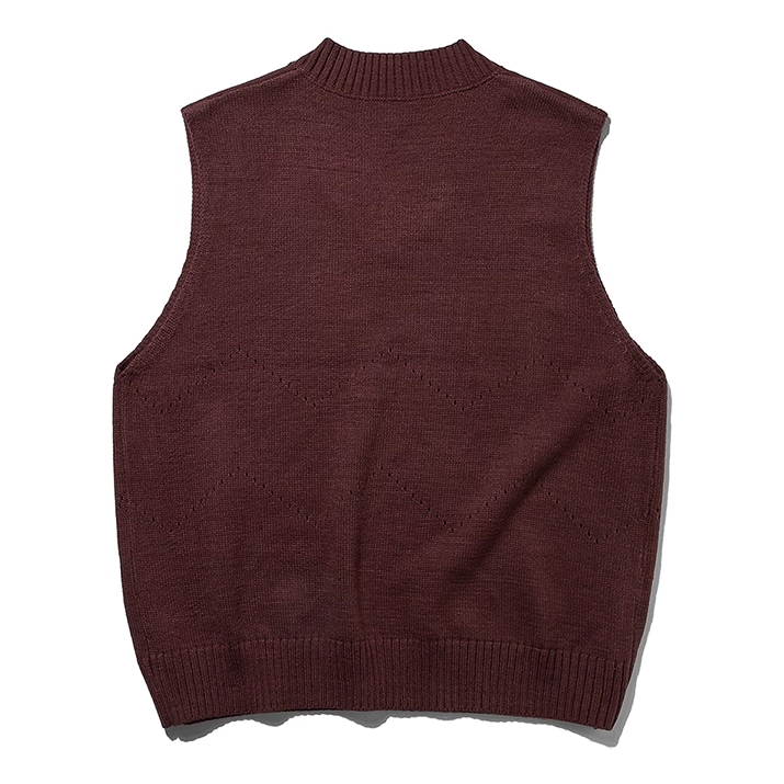 Classic Style Layered Knit Vest N1001