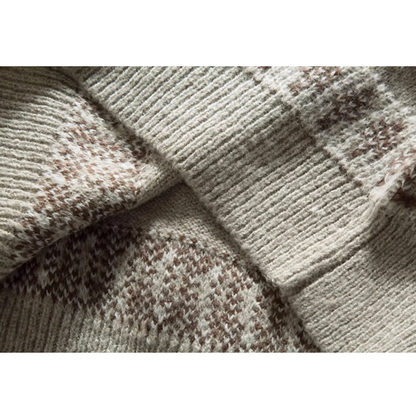 Nordic Pattern Round Sweater N1002