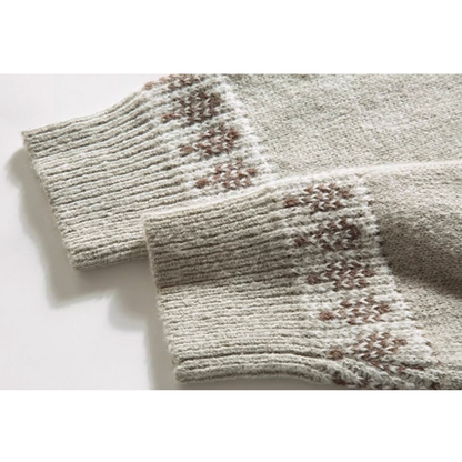 Nordic Pattern Round Sweater N1002
