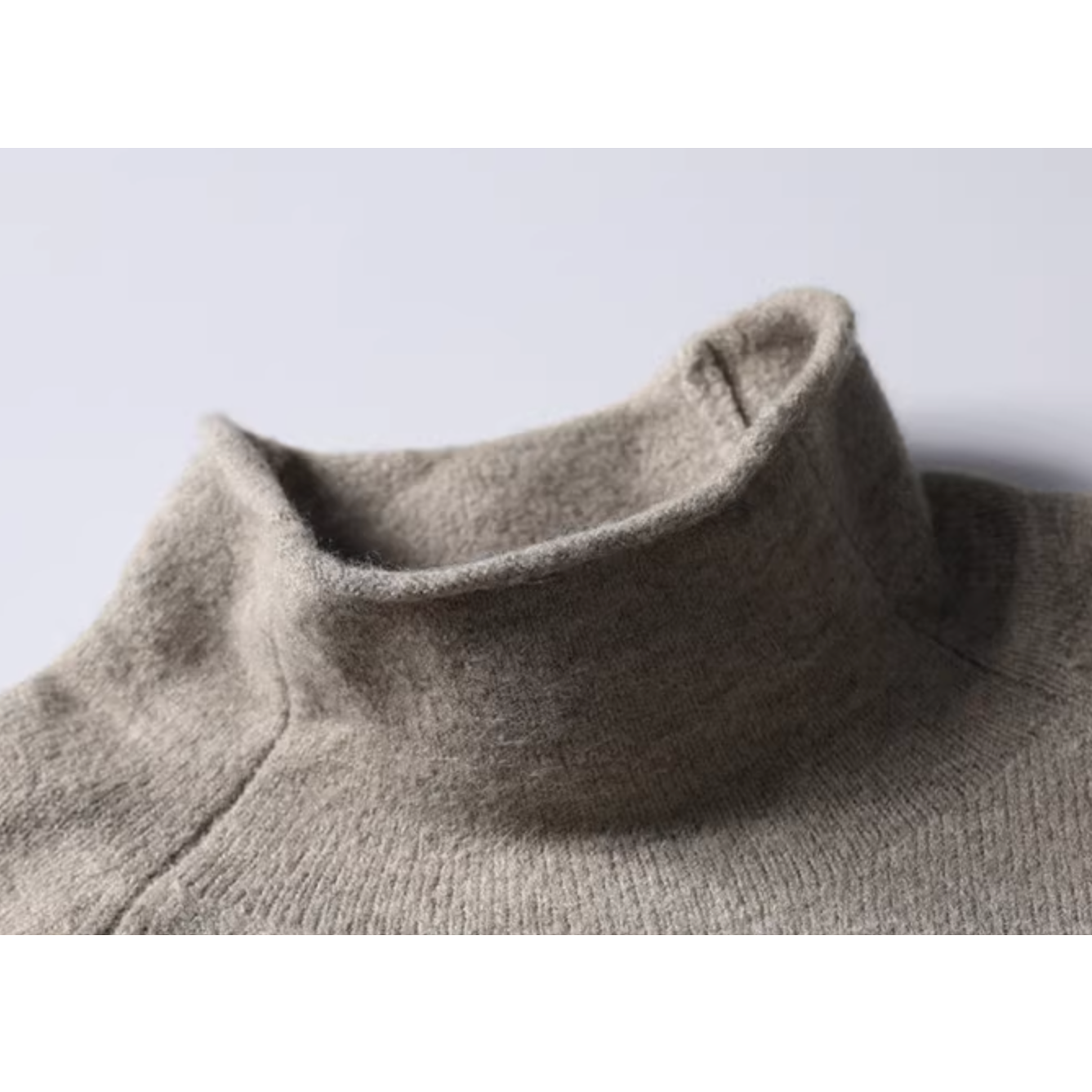 Mock Neck Minimal Long Sleeve Top N1023
