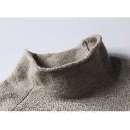 Mock Neck Minimal Long Sleeve Top N1023