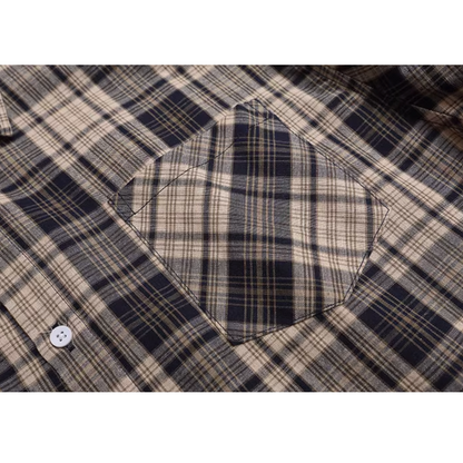 Classic Check Front Pocket Long Sleeve Shirt N1025