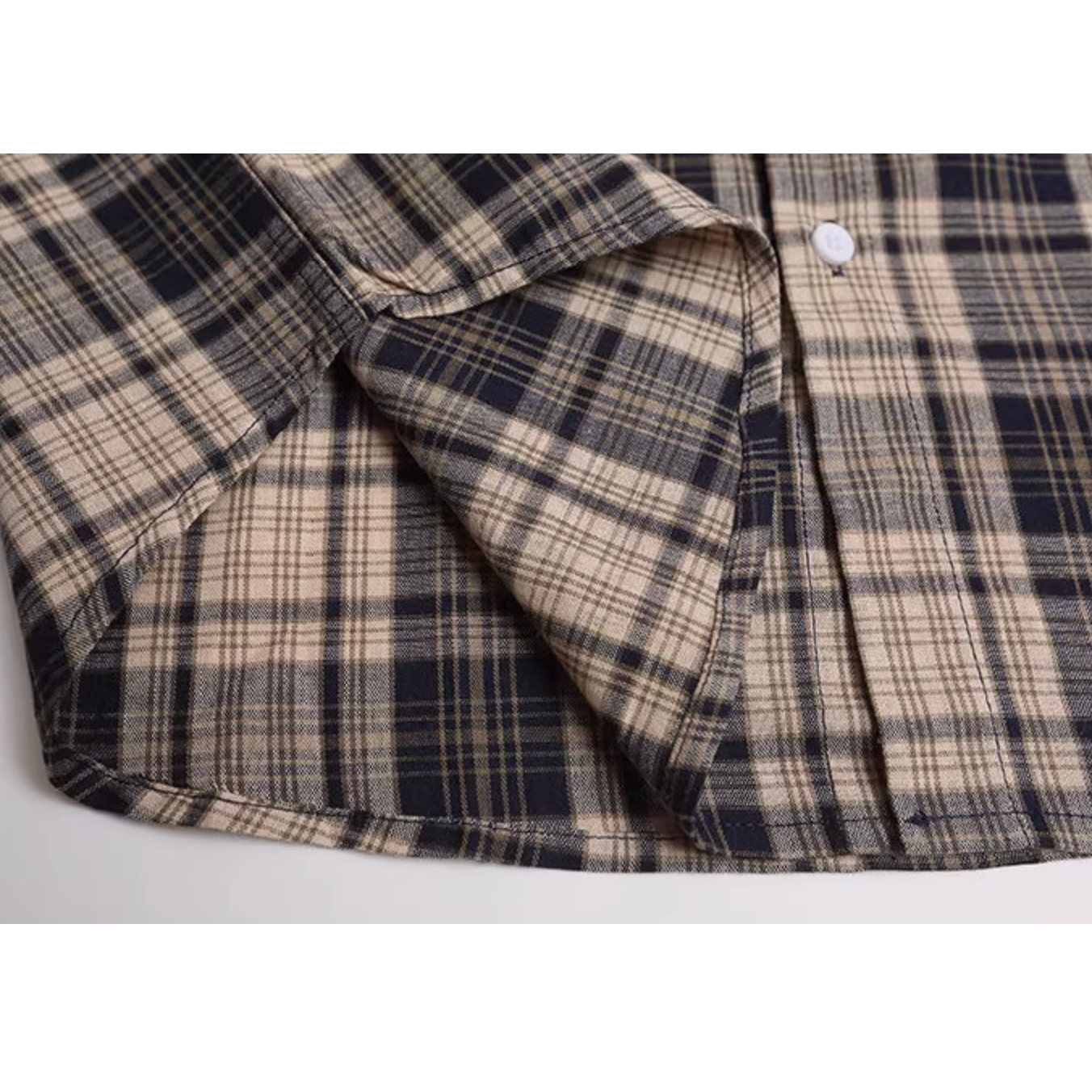 Classic Check Front Pocket Long Sleeve Shirt N1025