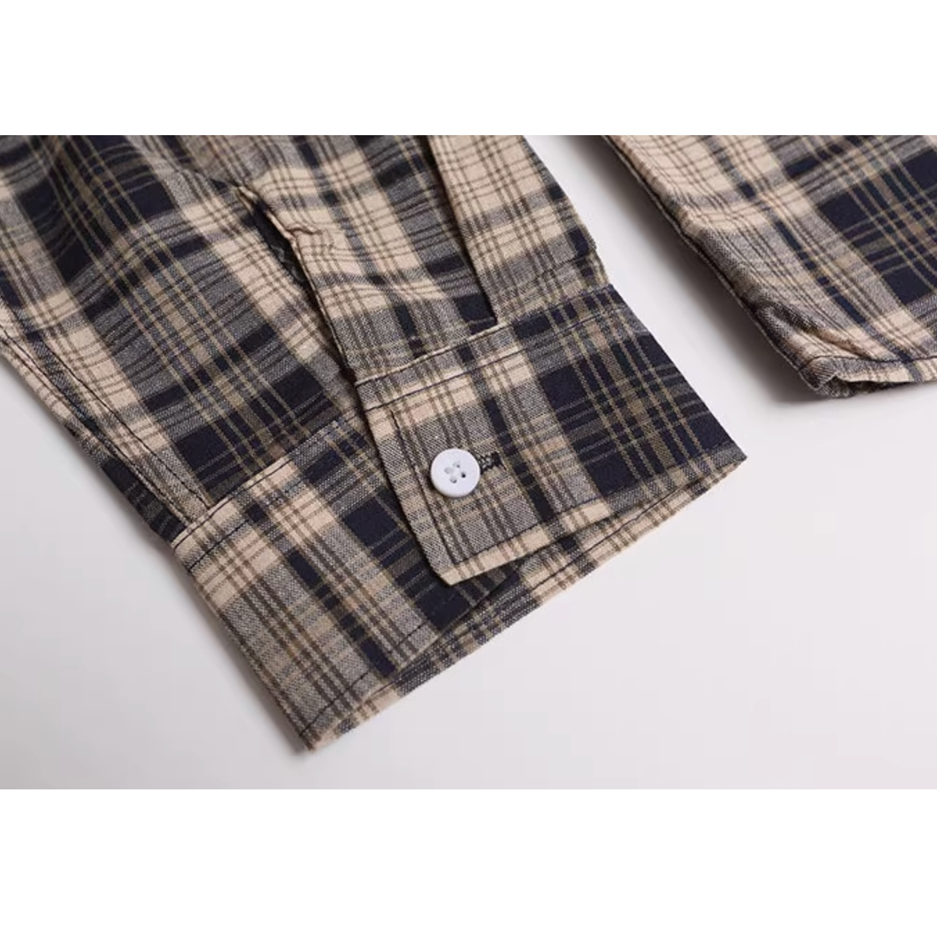 Classic Check Front Pocket Long Sleeve Shirt N1025