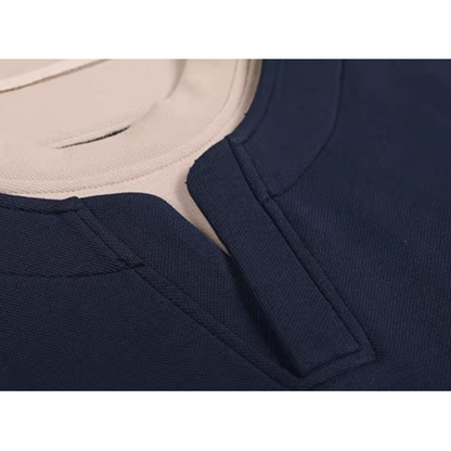 Key Neck Design Wide Silhouette Long Sleeve N1056