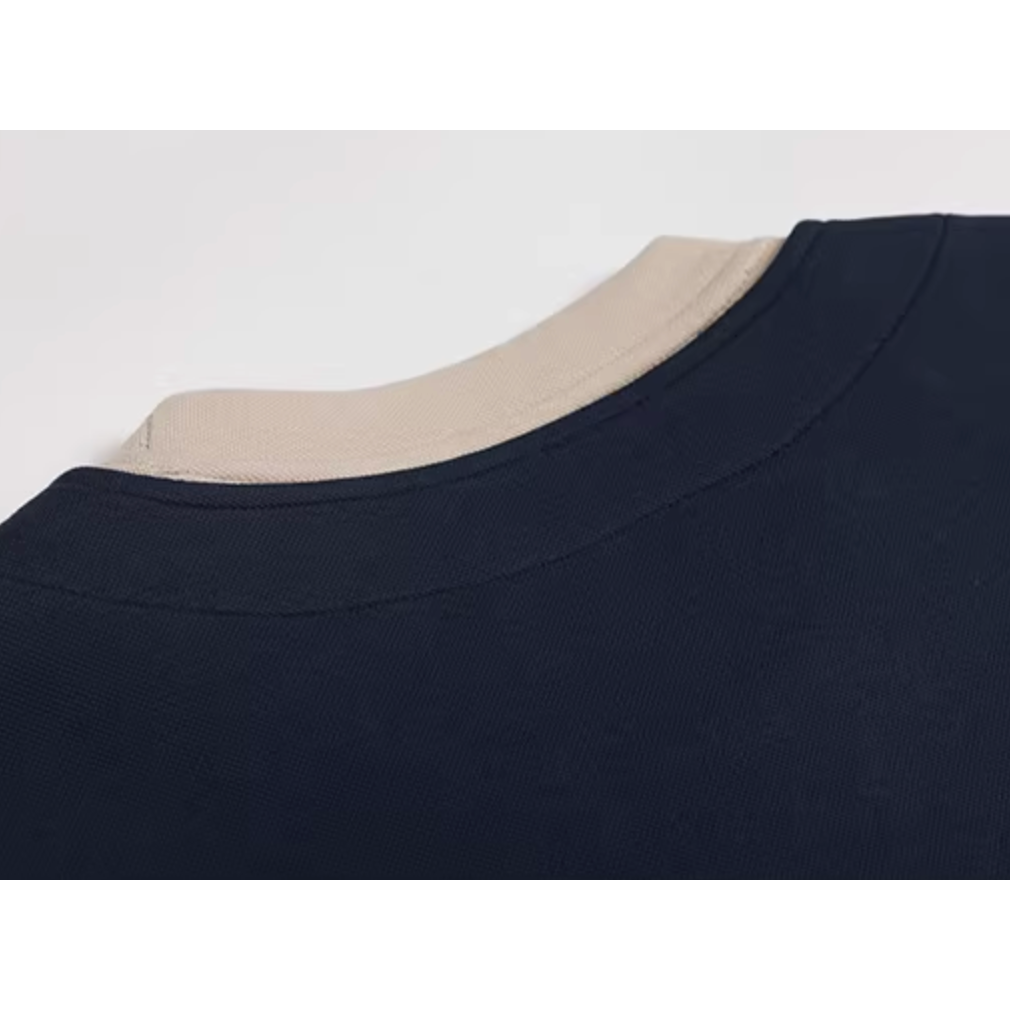 Key Neck Design Wide Silhouette Long Sleeve N1056