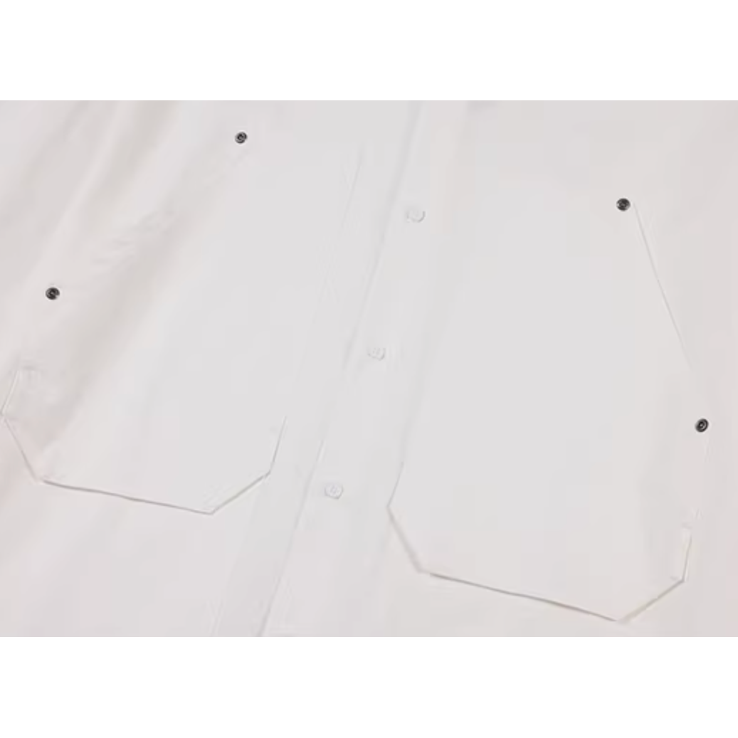 Minimal Big Pocket Long Sleeve Shirt N1060