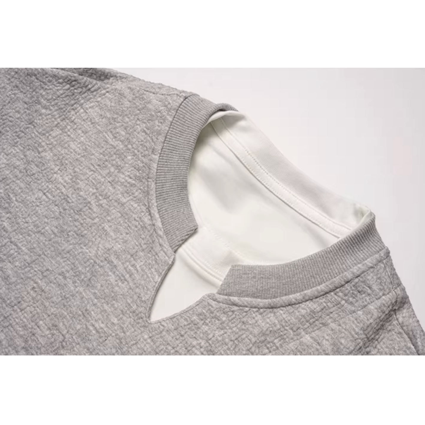 Simple Design Sweat Tops N1066