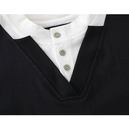 Simple Layered Half Sleeve T-Shirt N1084