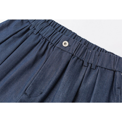 Wide Silhouette Tuck Short Pants N1088